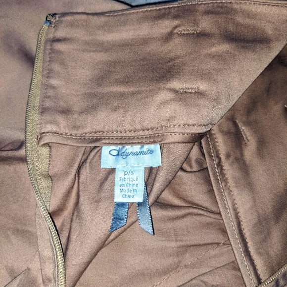 Dynamite A-Line Mini Skirt Tan Coloured Size Small - Picture 3 of 4